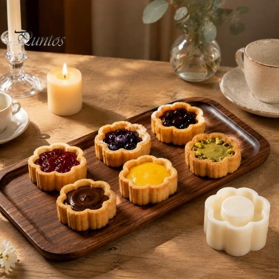 Backwerkzeuge für Gebäck Doppelseitige Mondkuchenform, Sonnenblumenmuster Wiederverwendbar ABS Handpresse Abnehmbar Einfach Kunststoff Dessert Dekoration