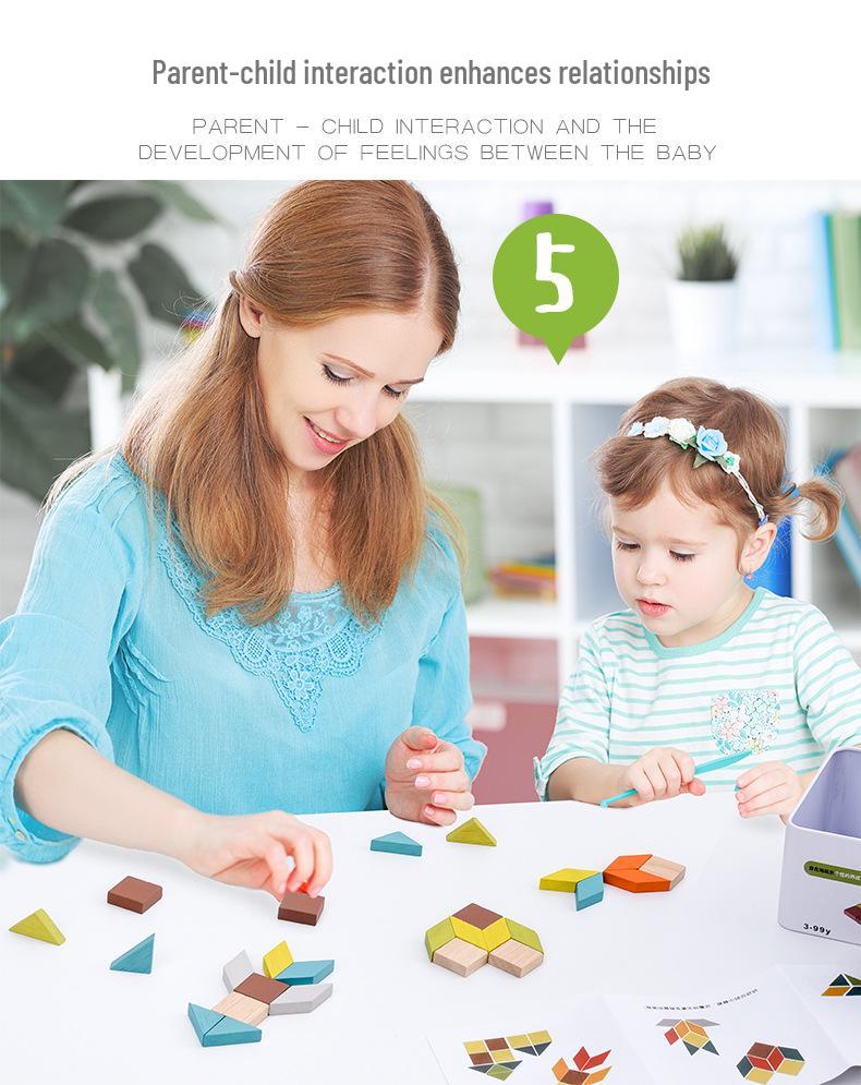 Portable Educational Travel Kit: Kindergarten Building Blocks & Magic Cube Puzzle Toy