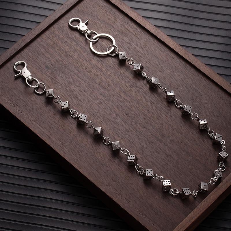 Dark Punk Skull Dice Waist Chain & Jewelry - Trendy Hip Hop Accessory