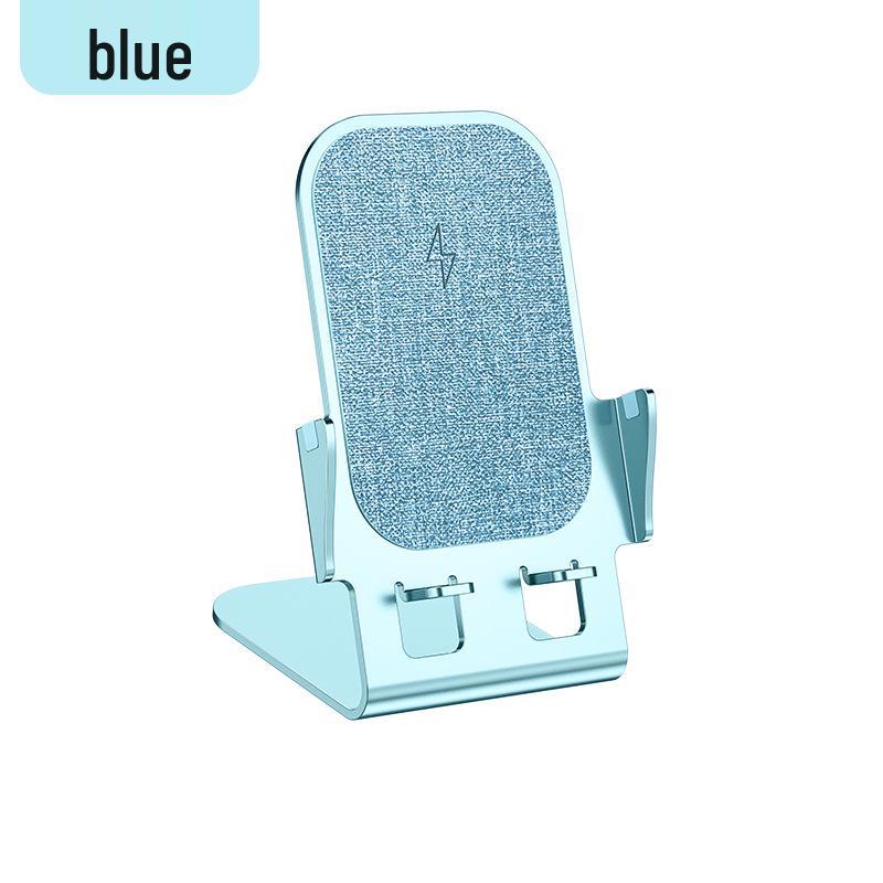 15W Aluminum Alloy Wireless Charging Stand for Apple & Android - Fast Desktop Vertical Charger