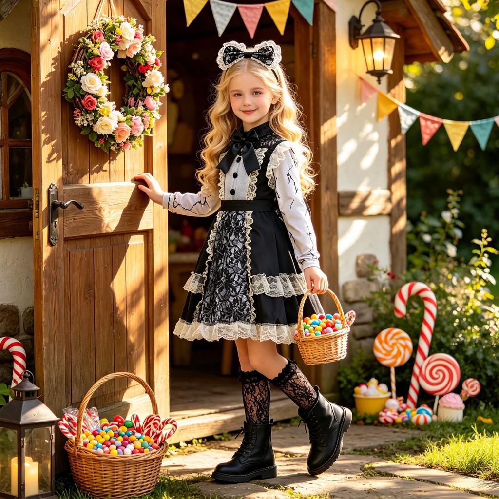 Costumi per bambini di Halloween Vestito Lolita, clown, bambina, vampiro, carnevale, strega del bosco, costume da spettacolo