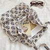 Vintage Floral Print Girls Handbags Large Capacity Lightweight Female Shopping Bag Portable Casual Tote Shoulder Bags for Women