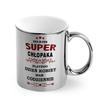 Geschenk zum Frauentag vom Ehemann Freund für die Frau Freundin Tasse Silber
