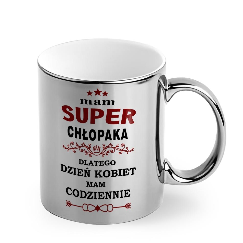 Geschenk zum Frauentag vom Ehemann Freund für die Frau Freundin Tasse Silber