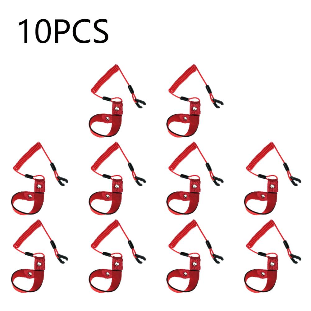 1-10pcs Marine Outboard Engine Boat Motor Kill Stop Switch Reminder Rope Engine Motor Kill Stop Switch Safety Lanyard for Yamaha
