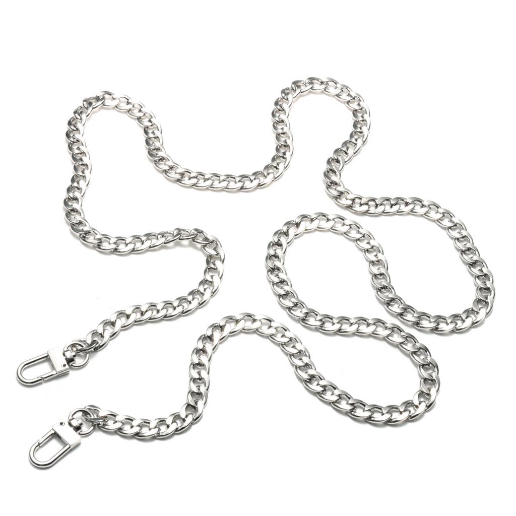 silver chain strap for bag