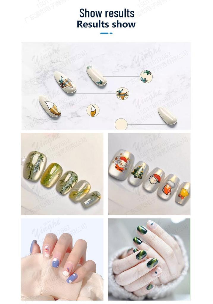 Smart DIY Nail Printer: Automatic Pattern Printing & Drying Machine