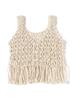 B:MING LIFE STORE by BEAMS S/S Knit Vest, 2-Way Macrame Bustier, Women's, IVORY, One Size