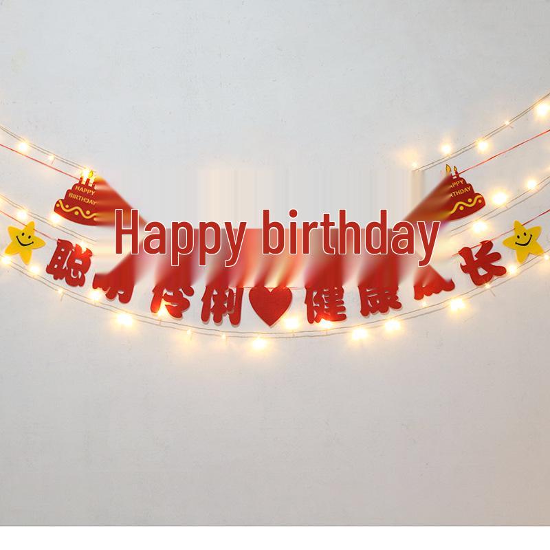 Children's Birthday Banner & Decorations for 1st to 10th Birthday Parties