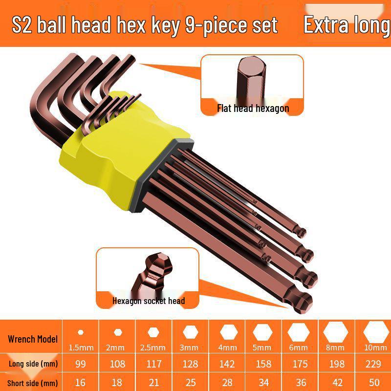 German High Hardness S2 Alloy Hex Torx Star Screwdriver Set