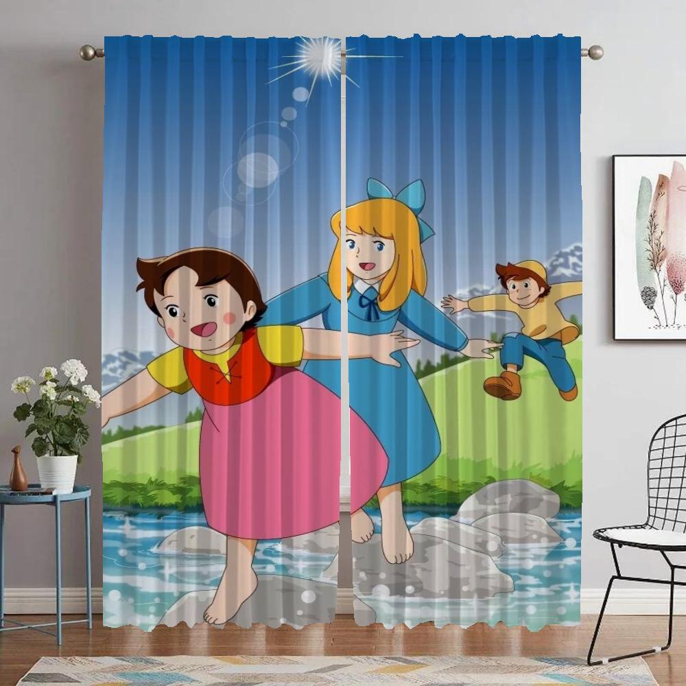 

Heidi Blackout Curtain for Room 2 Panel Elegant Room Curtains Halloween Decoration Home Interior Curtains Shades Partition Child W50xH70cmx2pcs-CL