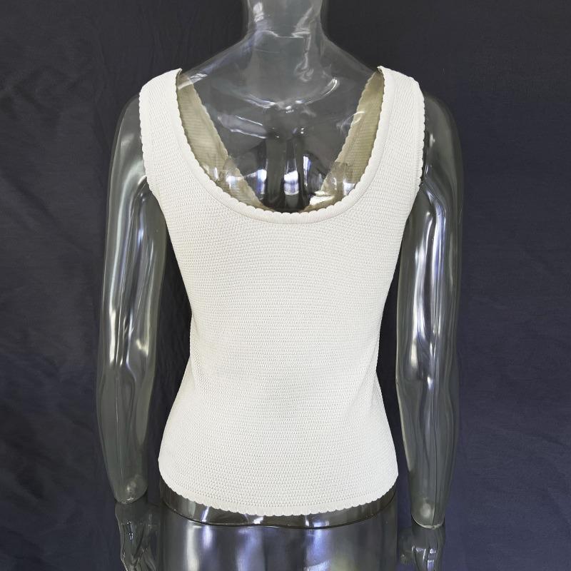 Summer Sleeveless Knit Crop Top Women Deep V Neck Sexy Backless Bow Vest Ladies Street Casual Tops Vacation Knitwear Tank Top 2024 New Fashion