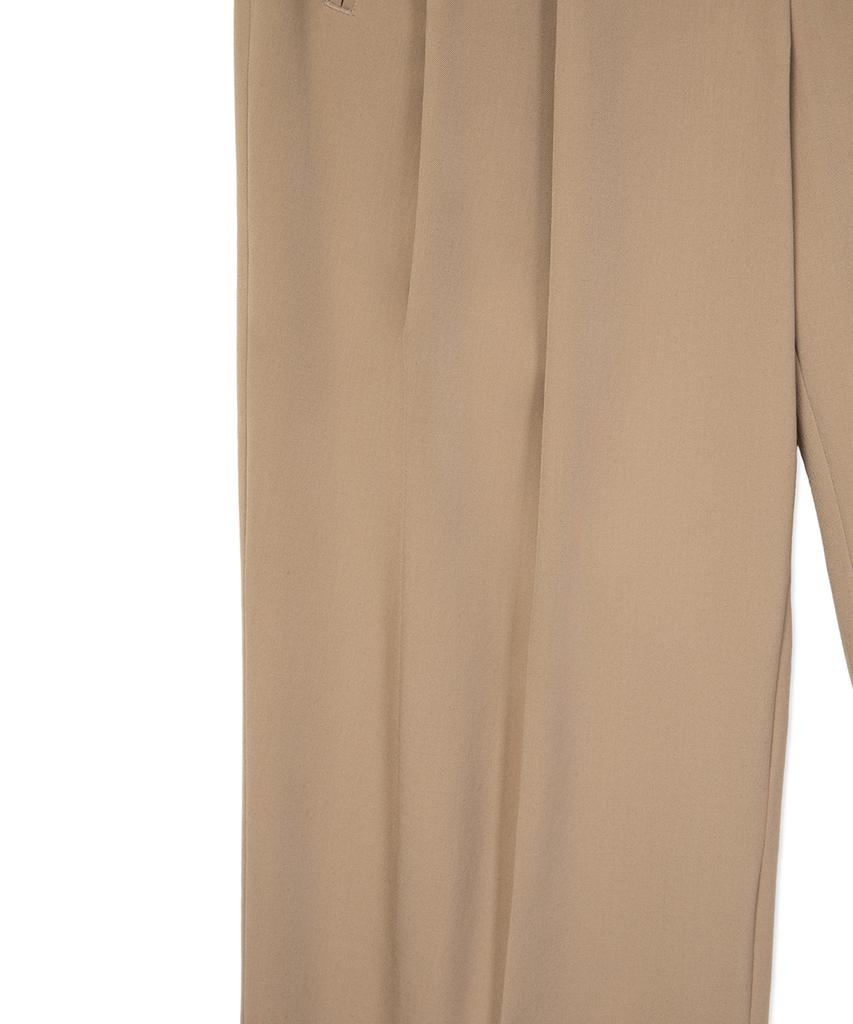 Sinkia Heritage Adjustable Double-Pleat Trousers Tan Beige