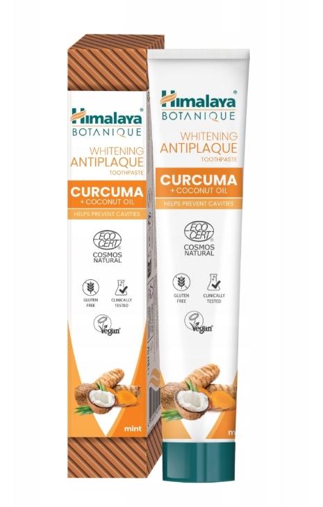 Himalaya Botanique Whitening Toothpaste with Turmeric & Coconut Oil, 75 Ml