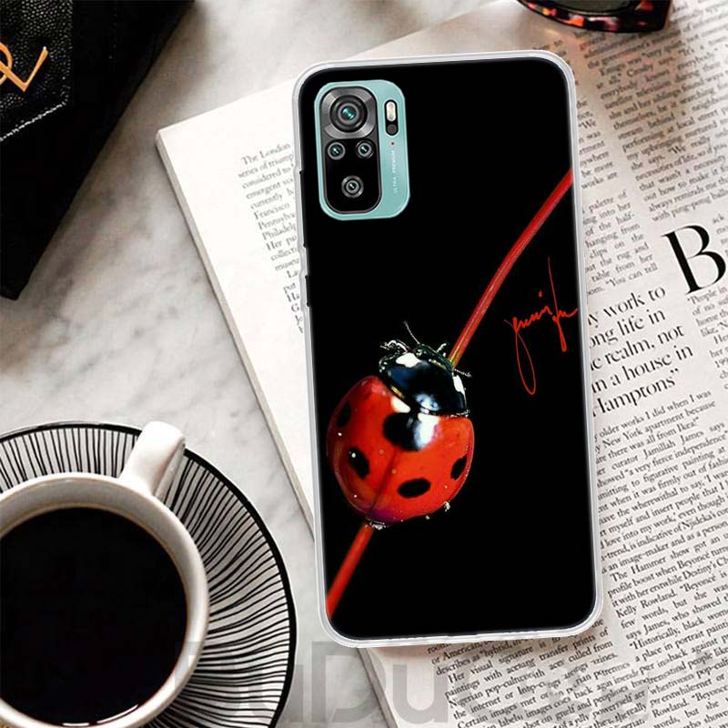 Insect Seven-Star ladybug Cover For Xiaomi Redmi Note 10 9S 9 8T 8 Pro 7 5 Mi 9T 10T 11T 12T 11 12 Lite 12X A3 A2 A1 Print Coque