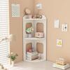 Modern Minimalist Triangle Desk Corner Storage Rack for Bedroom and Office