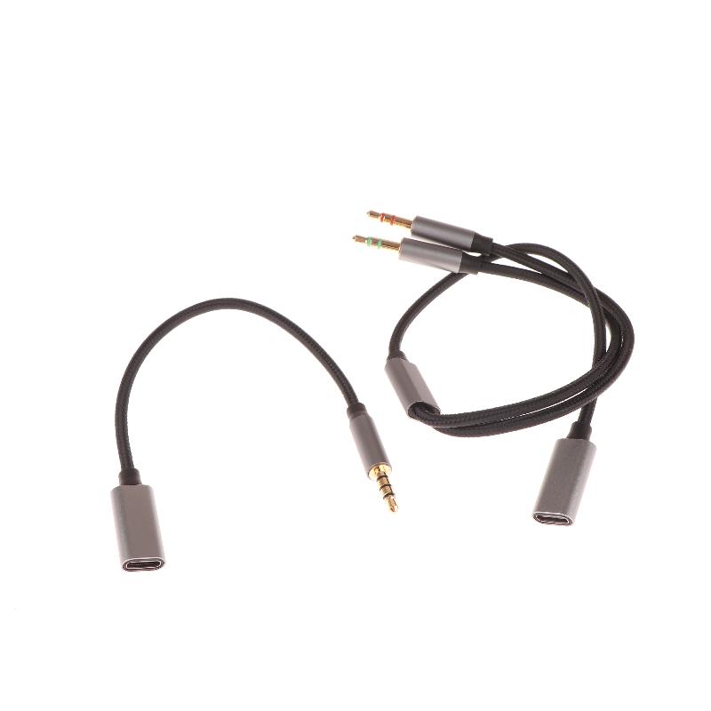 1 Piece Phone Tablet Pc Accessories With Usb C Port Cable Conversion Earphone Microphone 3.5Mm Male To Type-C Aux Audio Adapter