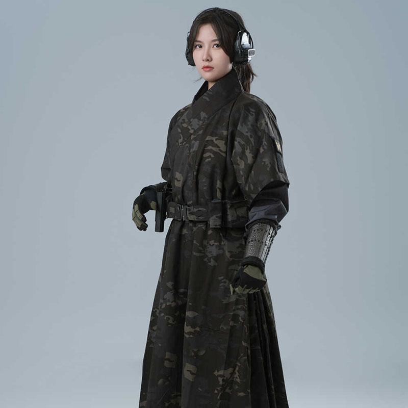 BEPAN Men'S And Women'S National Style With Protective Gown Outdoor CS War Game Dress