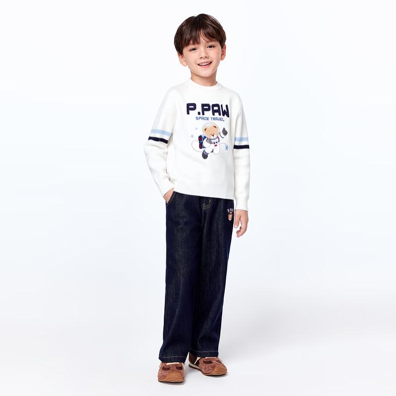 PawinPaw Boys' Cartoon Bear Pullover Sweater