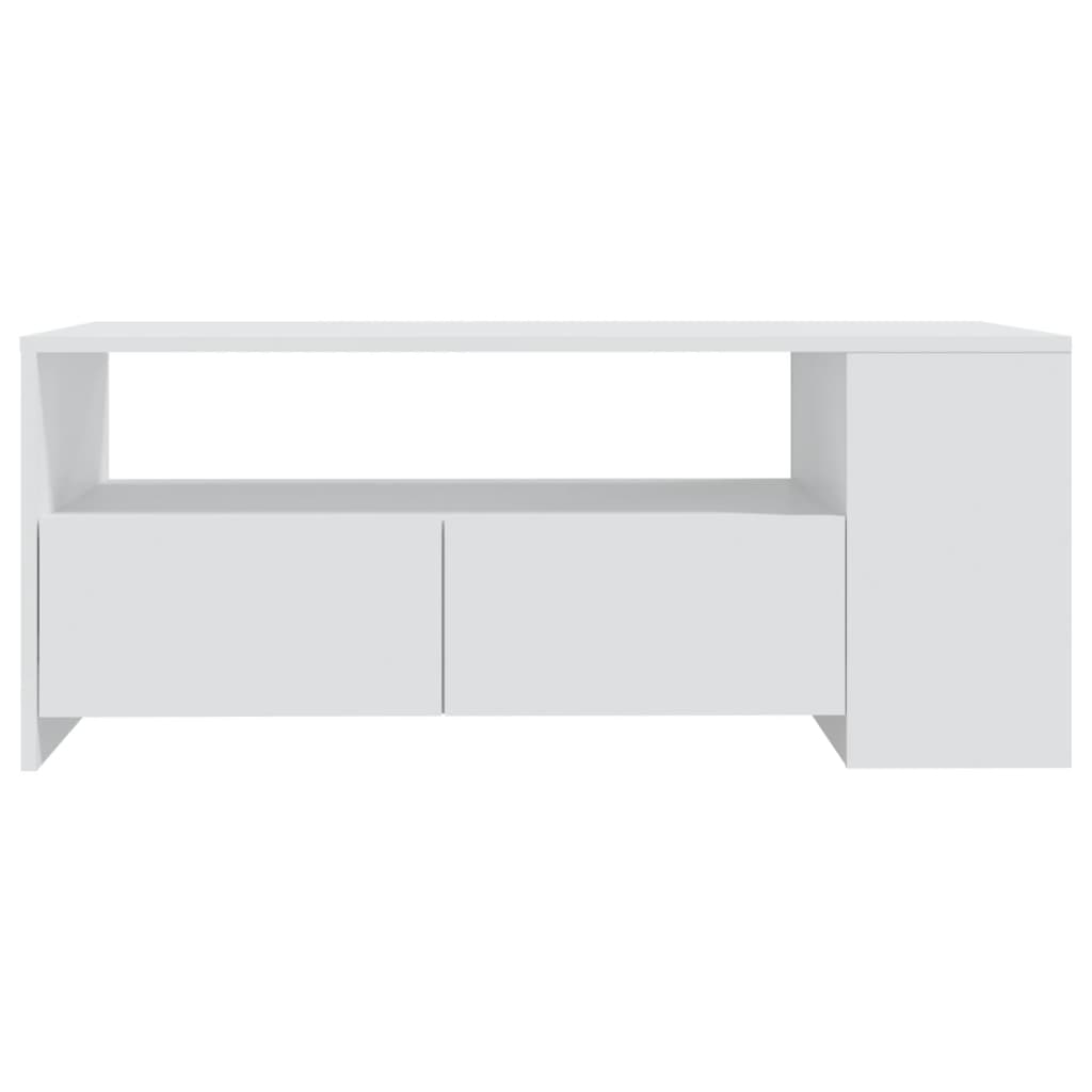 Vidaxl Tavolino da Caffè, Bianco, 102X55X42 Cm, Materiale Derivato dal Legno
