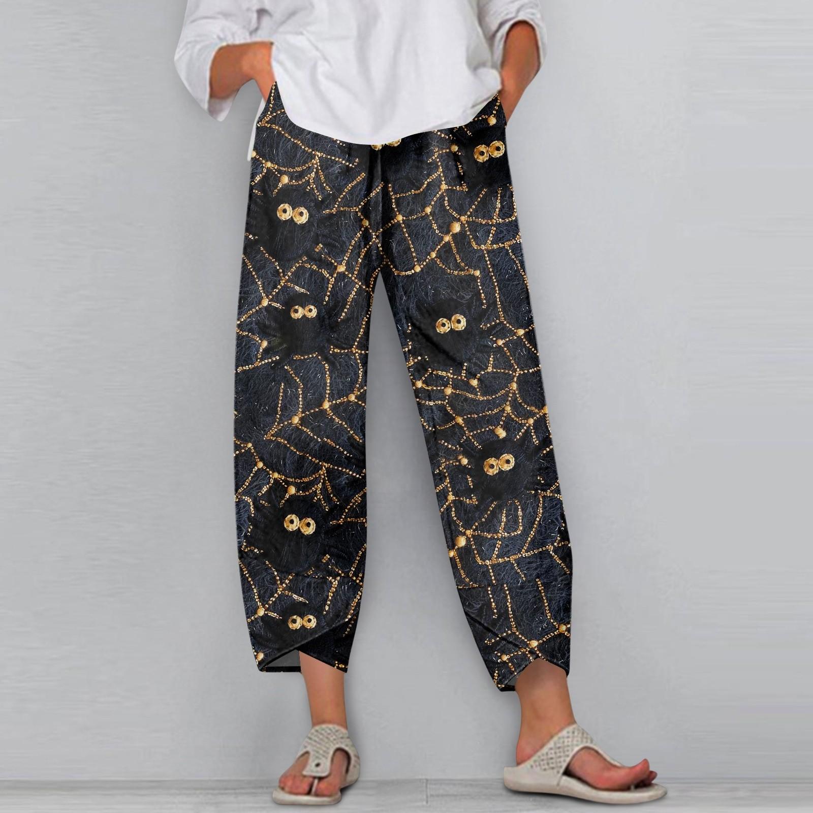 

Women s Pants With Pockets Casual Trousers Pants For Women Summer Casual Wide Leg Elastic Waist Pants With Pockets S