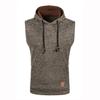Gilet in Maglia con Cappuccio da Uomo Slim Fit - Pile Sottile, Edizione Autunno/Inverno