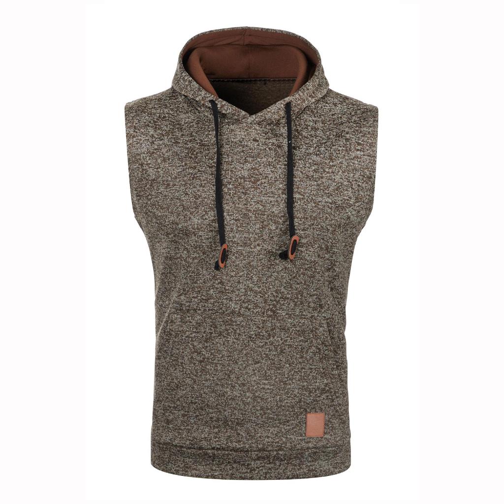 Gilet in Maglia con Cappuccio da Uomo Slim Fit - Pile Sottile, Edizione Autunno/Inverno