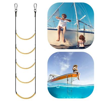 3/4/5 Step Boat Rope Ladder Boarding Rope Ladder Kayak Motorboat Canoeing Speedboat Dinghy Yacht Boat Accessories Marine