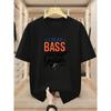 European Sizes Men'S T-Shirt 100% I PLAY BASS Guitar Short Sleeve T-Shirt, Suitable for Music Lovers, Showcasing Individual Trendy Style