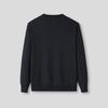 HLA Men's Warm Fleece-Lined Jacquard Crew Neck Sweater
