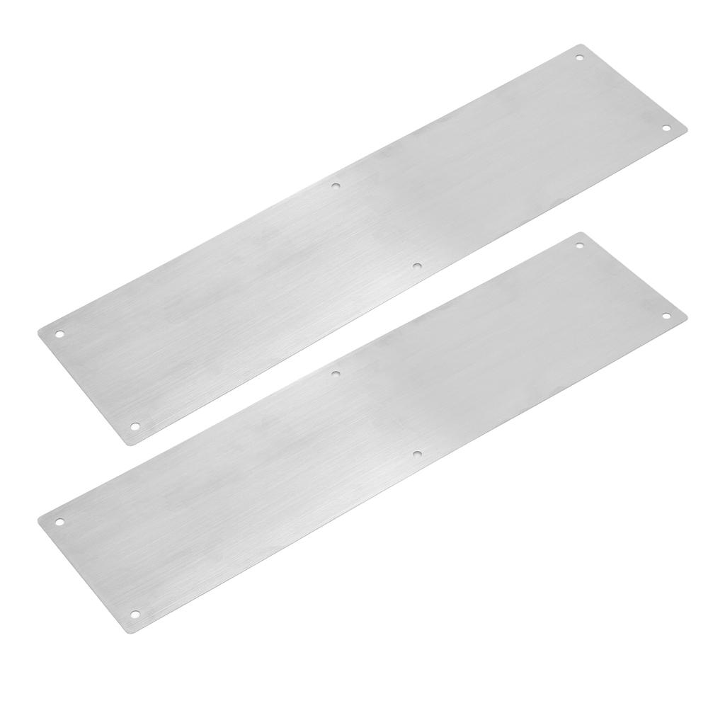 2 BUC Placă de protecție decorativă pentru ușă din oțel inoxidabil 304 pentru uși interioare și exterioare