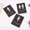 Self Adhesive Restroom Signs Bathroom WC Toilet Mark Label Door Wall Sticker for Office Businesses Restaurant Home Decor