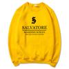 TV Show Vampire Diaries Sweatshirt Salvatore Boarding School Hoodie Damon Stefan Salvatore Mystic Falls Crewneck Sweatshirts