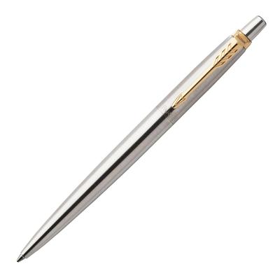 Parker Jotter Stainless Steel GT Ballpoint Medium Gift Premium Authentic 1953345 Pen, Nib, Oil-Based, Boxed, Quality, Imported,