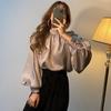 RHGD Early Autumn French Retro Loose Silk Shirt - Versatile Fashionable Design