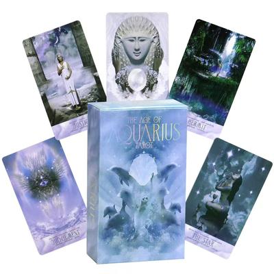 10.3*6cm The Age of Aquarius Tarot 78 Pcs Tarot Cards Based On Rider-waite System with 3 Instruction Cards