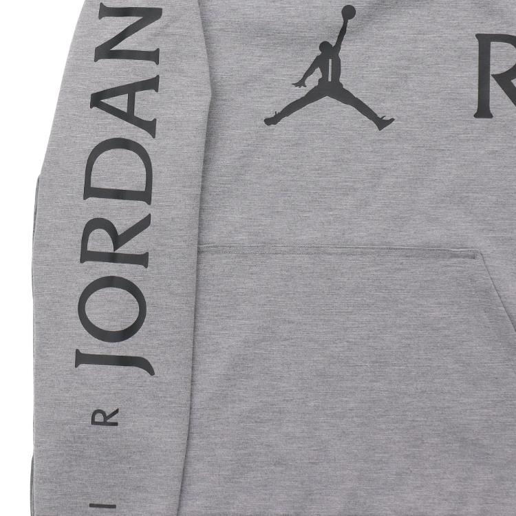 Air Jordan Letter Logo Hoodie Men Tops Grey CK1345-091