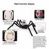 Sound Sensor Activated Walking Scary Doll Face Spiders With Glowing For Halloween Party And Haunting House Decoration