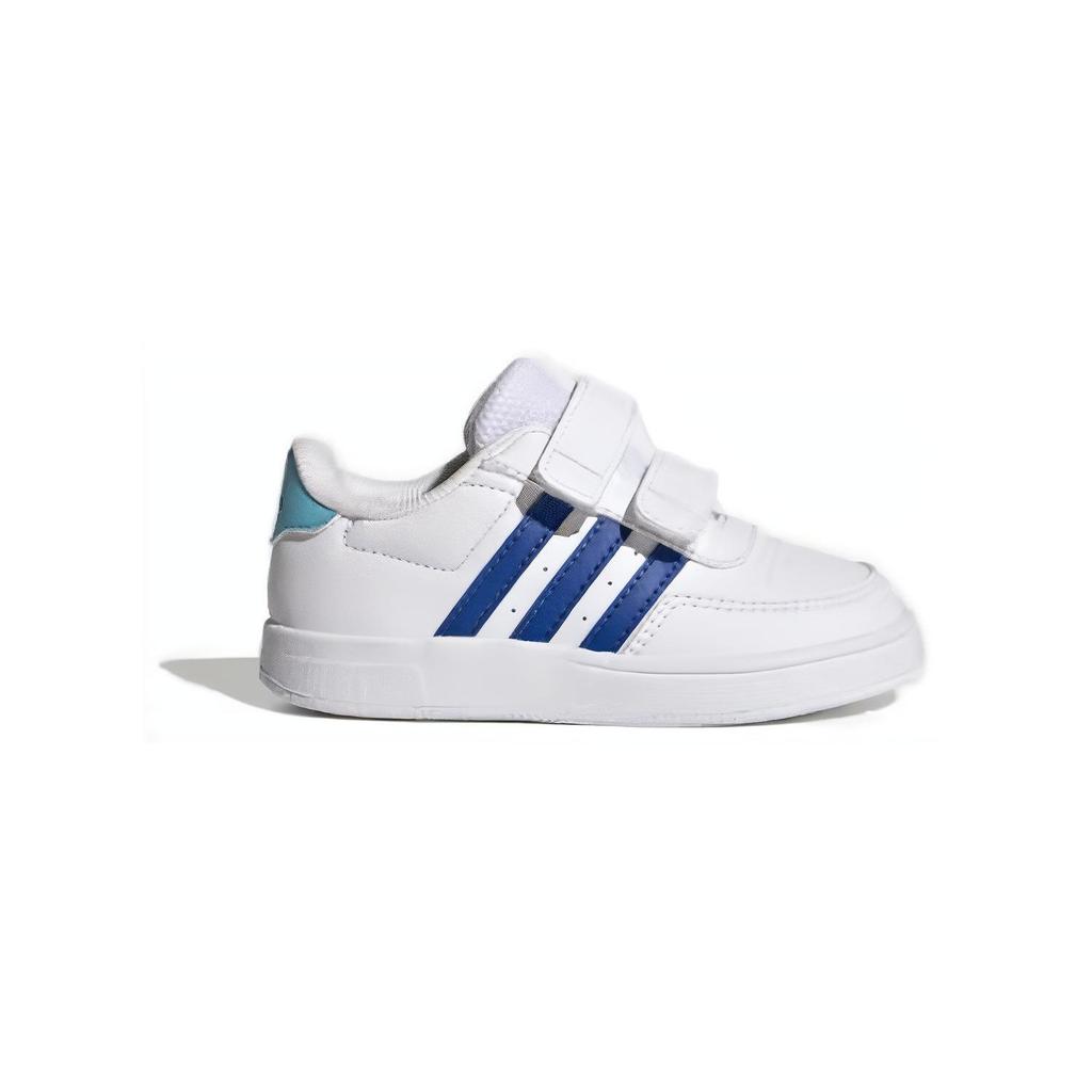 Adidas Focus Breathe In Breaknet 2.0 Non-Slip Durable Low-Top Walking Shoes Baby Shoes White Blue IG9807