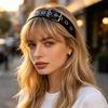 Gotischer Punk-Haarreif Handgefertigtes Stirnband mit Schnalle aus Kunstleder Nahtloses Design Stirnband
