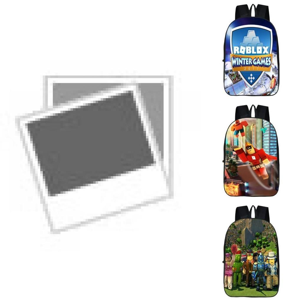 Roblox Pattern Kids School Backpack With Large Capacity And Durable Polyester Material