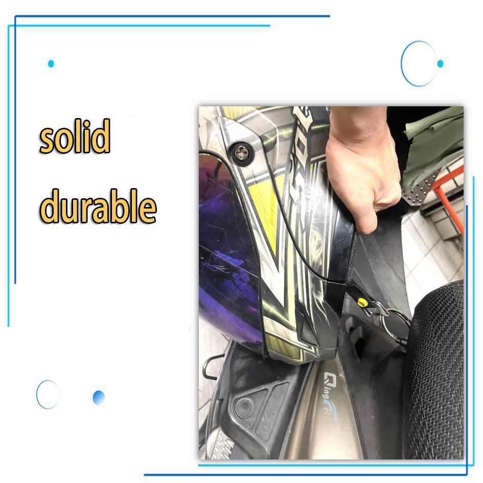 18cm uniwersalny kask motocyklowy Moto lina zabezpieczająca przed kradzieżą drut ze stali nierdzewnej akcesoria Motosikal