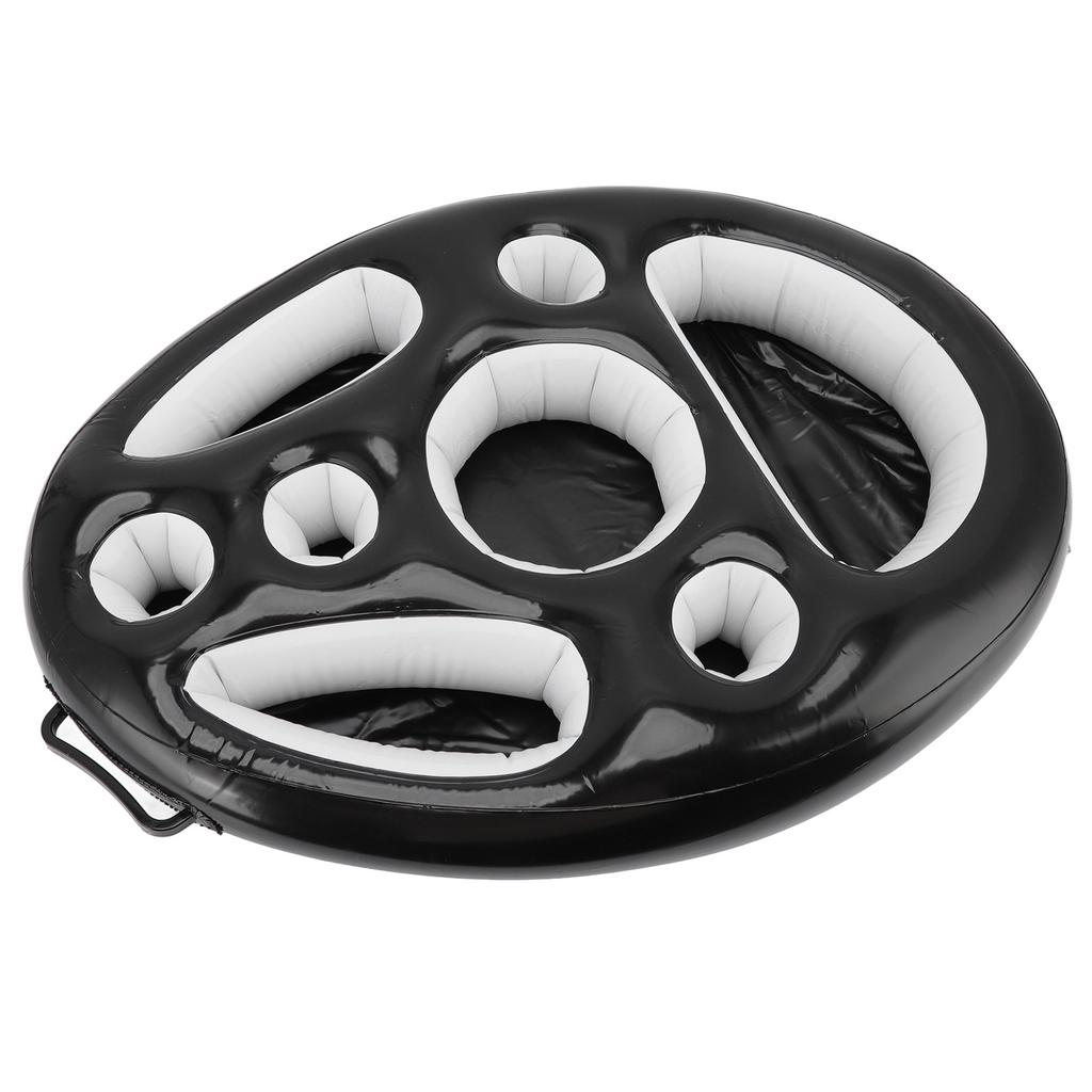 Inflatable Drink Holder PVC Floating Pool Tray Fruit Wine Mobile Phone Water Inflatable Ice Bed for