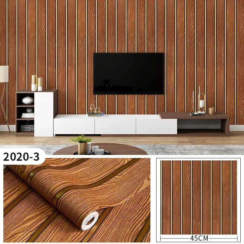 Selbstklebende Tapete in Holzoptik Holzpaneel Dekorative Wandaufkleber Akzentwände Heimdeko Spritzschutz Abnehmbare Dekoration