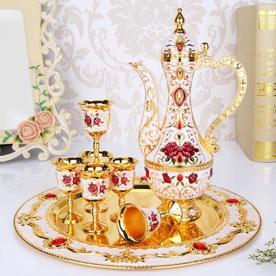 Wine Pot Color Tin Baijiu High-end Creative Home Ornament Men's Gift Wine Set Tea Set, Wine Glass