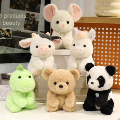 Cute Cute Sitting Animal Panda Dinosaur Doll Plush Toy Cow Pony Doll Children's Doll