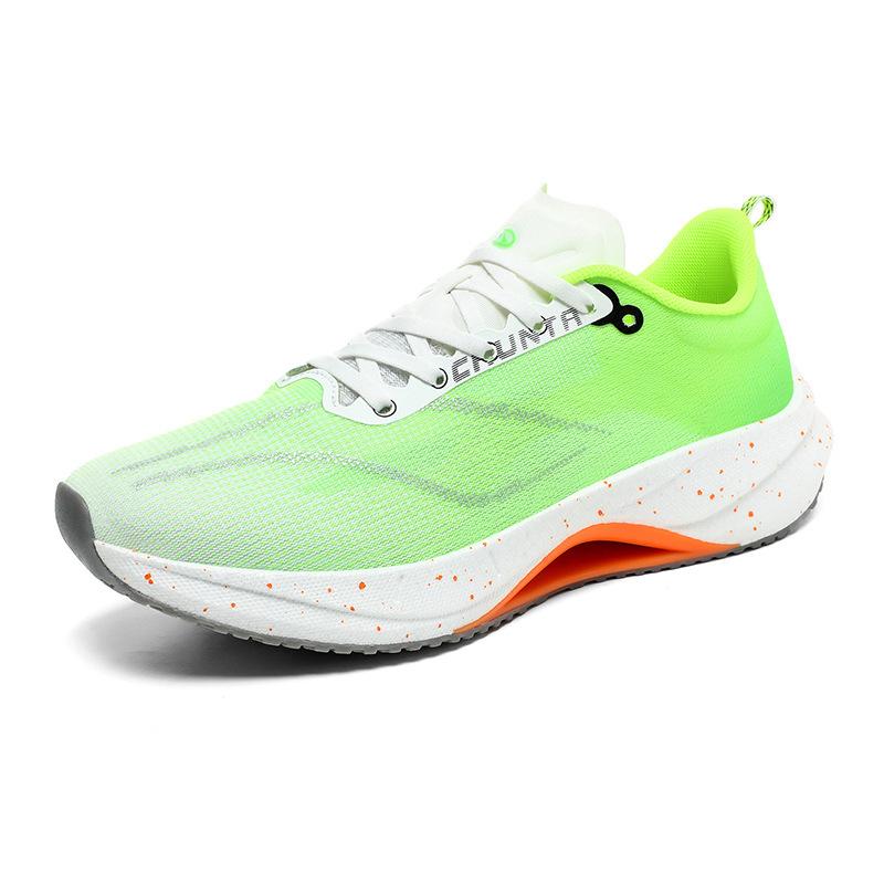 Popcorn carbon board running shoes friction sound breathable mesh ultra-light shock-absorbing sports shoes couple shoes