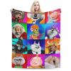 Sing 2 Kids Cartoon Movie Knitted Blanket Flannel Musical Comedy Soft Throw Blanket for Home Couch Bedspread