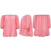 Plus Size Sexy One-Shoulder Puff Sleeve Dress - European & American Style Women's Fashion