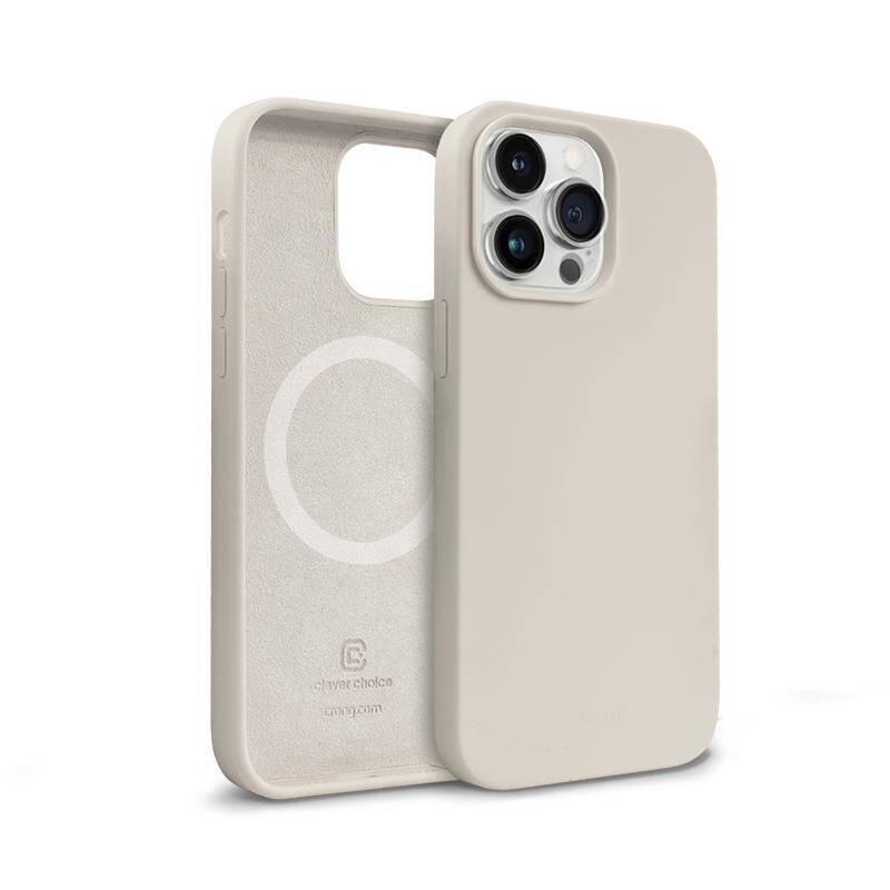 Crong Color Cover Magnetic - Etui Iphone 14 Pro Max Magsafe (Kamienny Beż)